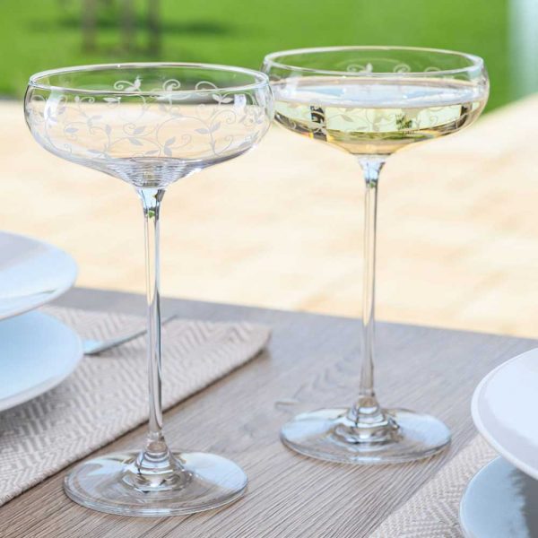Arabesque Champagne Saucers